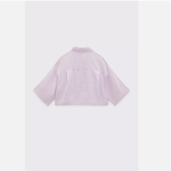 Zara Flowy Shirt with Pockets, Size S NEW WITH TAG! - Picture 9 of 10